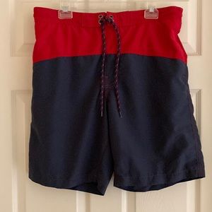 Sonoma Men's Swim Trunks - Large - Red and Blue